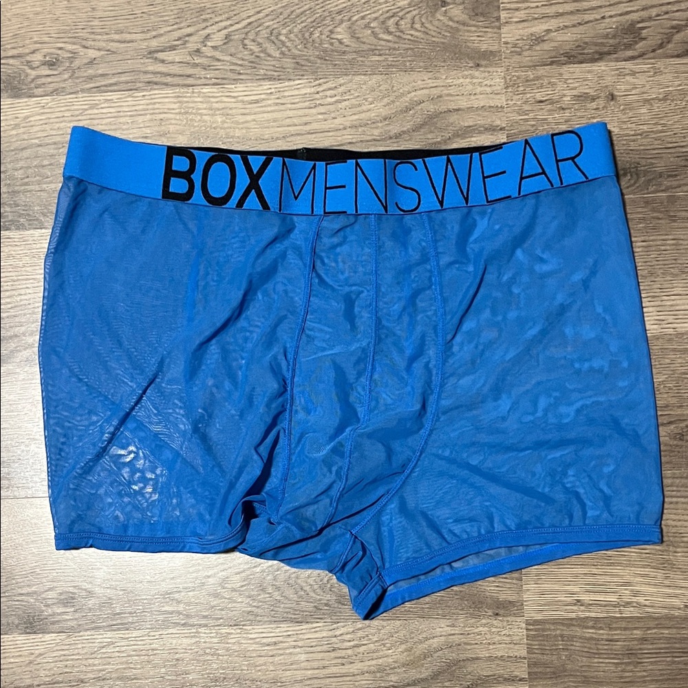 Box Menswear Blue Boxer Briefs